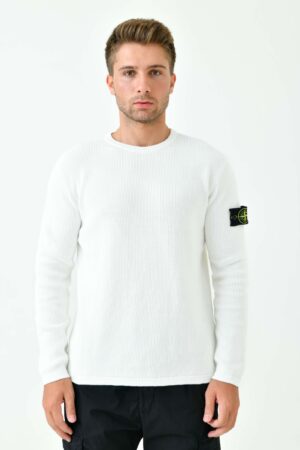 Stone Island Ribbed Soft Cotton Trui 514D8