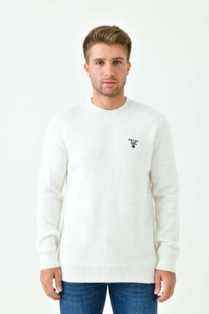Prada Wool Crew-Neck Sweater