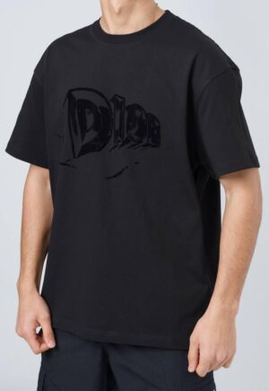 Christian Dior Flocked Logo T-Shirt