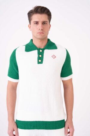 Casablanca Bouclé Polo Shirt