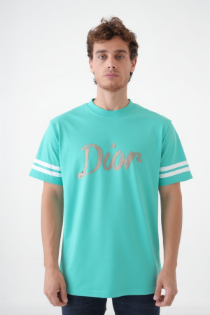 Christian Dior Logo Embroidered T-Shirt