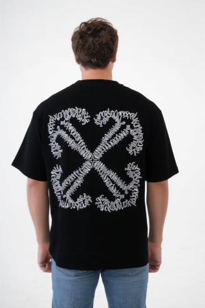 Off-White Tattoo Arrow Embroidered T-Shirt