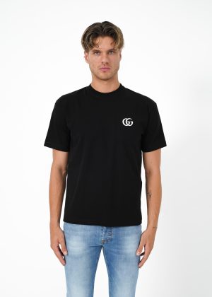 Gucci 'Double G' Embroidered T-Shirt