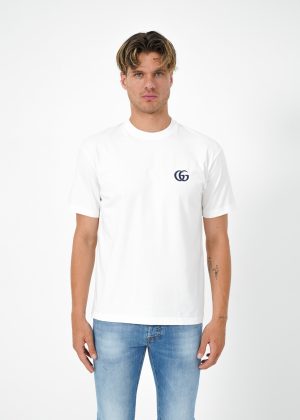 Gucci 'Double G' Embroidered T-Shirt