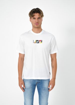 Fendi 'Triple FF' Embroidered T-Shirt