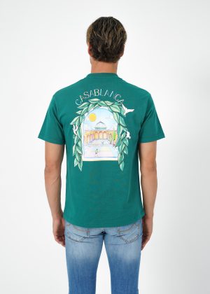 Casablanca L'Arche De Tennis Print T-Shirt