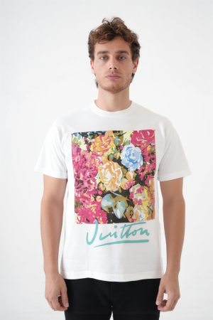 Louis Vuitton Flower Tapestry Print T-Shirt