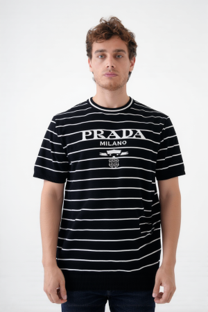 Prada Logo Tricot T-Shirt