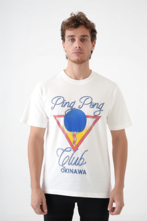 Casablanca Ping Pong Club Print T-Shirt