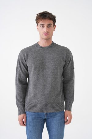 Moncler Logo Patch Crewneck Trui