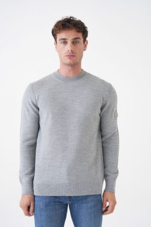 Moncler Logo Patch Crewneck Trui
