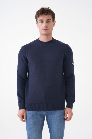 Moncler Logo Patch Crewneck Trui