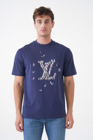 Louis Vuitton "Regatta Motif" Embroidered T-Shirt 1AHW60