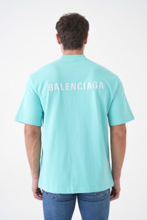 Balenciaga Logo Embroidered Washed Out T-Shirt
