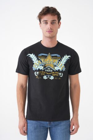 Balmain 'Western Logo' Print T-Shirt