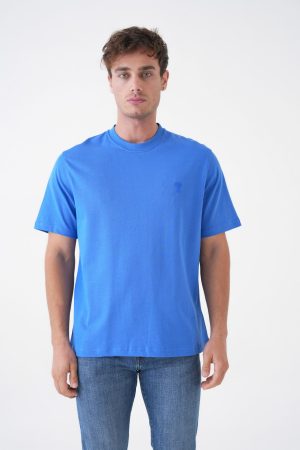 Ami Paris Heart Embroidered T-Shirt