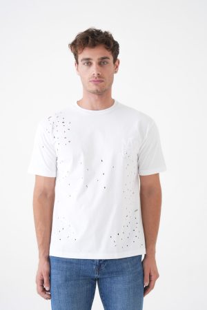 Amiri 'Shotgun Destroyed' Print T-Shirt