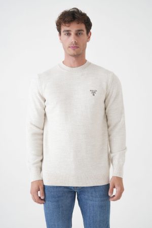 Prada Logo Embroidered Trui