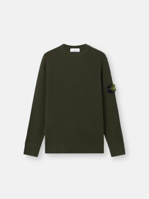 Stone Island Ribbed Lamswollen Trui 553C2