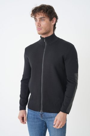 Moncler Zip-Up Cotton Cardigan