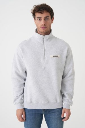 Jacquemus 'The Gross Grain' Half-Zip Sweater