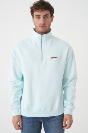 Jacquemus 'The Gross Grain' Half-Zip Sweater