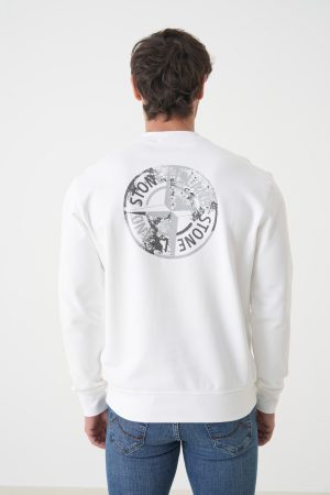 Stone Island 'Compass' Print Sweater 6100665