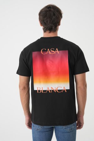 Casablana Gradient Logo Print T-Shirt