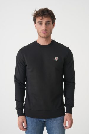 Moncler Logo Patch Crewneck Sweater