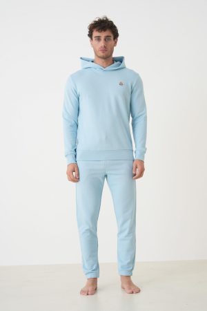 Moncler Logo Patch Cotton Hoodie + Logo patch cotton track pants jogging