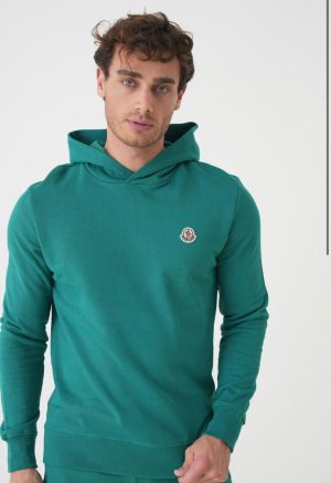 Moncler Logo Patch Cotton Hoodie