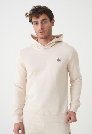 Moncler Logo Patch Cotton Hoodie