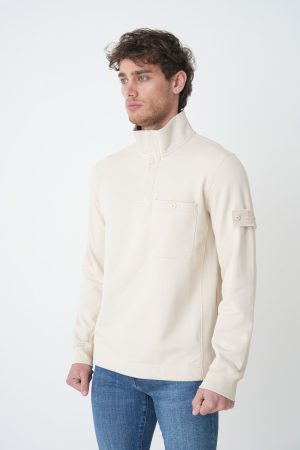 Stone Island 'Ghost Half-Button' Sweater
