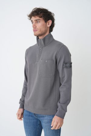 Stone Island 'Ghost Half-Button' Sweater