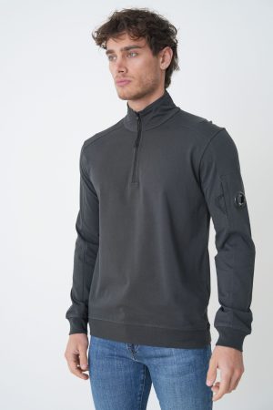 C.P. Company 'Sleeve Pocket' Light Half-Zip Sweater
