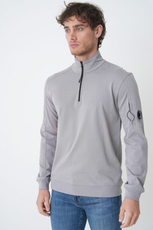C.P. Company 'Sleeve Pocket' Light Half-Zip Sweater