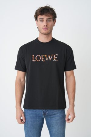 Loewe Logo Embroidered T-Shirt