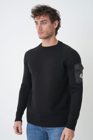 Moncler 'Sleeve Pocket' Crewneck Trui