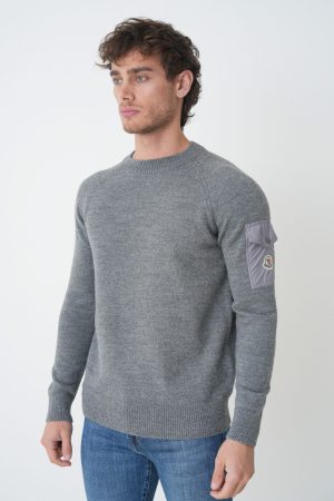 Moncler 'Sleeve Pocket' Crewneck Trui
