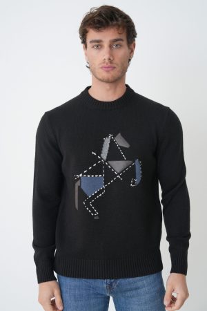 Hermes 'Cheval Tangram' Crewneck Trui
