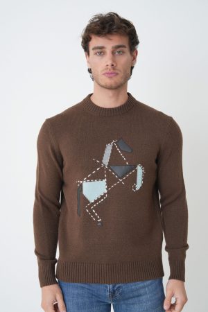 Hermes 'Cheval Tangram' Crewneck Trui