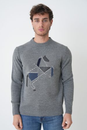 Hermes 'Cheval Tangram' Crewneck Trui