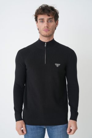 Prada 'Triangle Logo' Half-Zip Trui