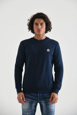 Moncler Logo Patch Crewneck Sweater