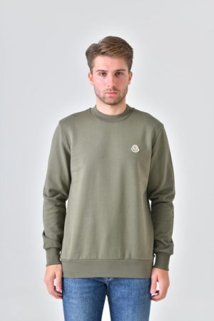 Moncler Logo Patch Crewneck Sweater