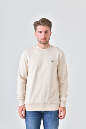 Moncler Logo Patch Crewneck Sweater