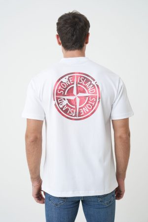 Stone Island 'Compass' Print T-Shirt
