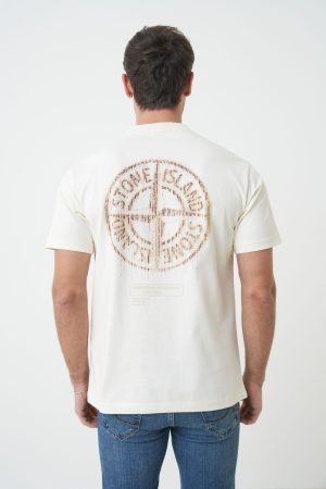 Stone Island 'Bleeding Compass' Print T-Shirt