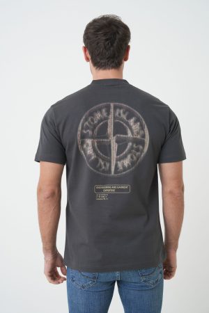 Stone Island 'Bleeding Compass' Print T-Shirt