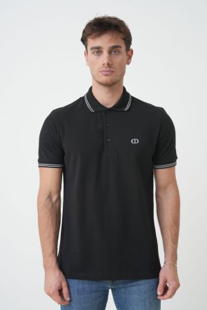 Christian Dior 'New CD Logo' Emboidered Polo Shirt